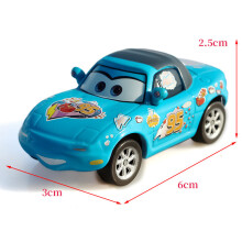 (Blue MK Fan MIN)Cars Movie Alloy Race Car Toy With Inertia Drive For Kids Play Collection And