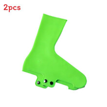 (Green,M)Rubber Bicycle Shoe Protectors With Windproof Waterresistant Coating Riders For