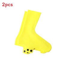 (Yellow,M)Rubber Bicycle Shoe Protectors With Windproof Waterresistant Coating For Riders