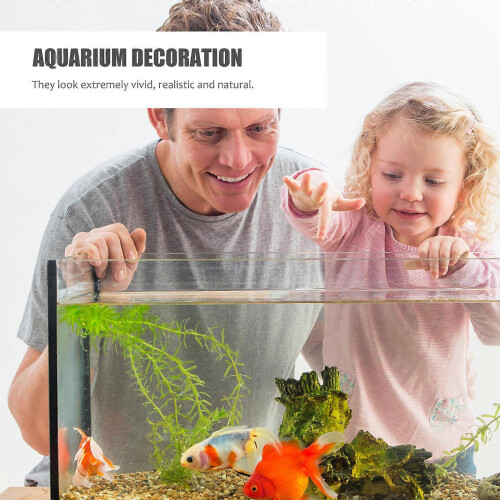 10pcs Lifelike Plastic Floating Fish Landscape Aquarium Ornament Random Pattern 2