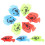 10pcs Lifelike Plastic Floating Fish Landscape Aquarium Ornament Random Pattern 4