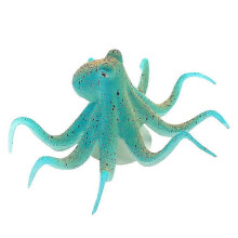 Pulpo artificial luminoso para acuario, decoración de 25-26 cm.