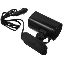 Ventilador calefactor portátil de 12 V para descongelación automática, con enchufe para encendedor de cigarrillos para ventanas.