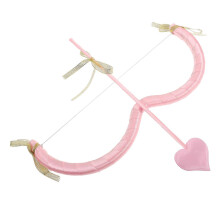 1 Set Cupid Bow Arrow Halloween Cosplay Prop Bowknot Heart Tip Mini Bow Costume Supply