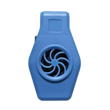 Ventilador de refrigeración para acuario de agua dulce, silencioso e impermeable, con velocidad ajustable, color azul.