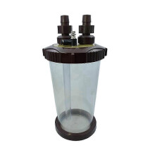 Atomizador difusor turbo externo de CO2 transparente para acuarios y plantas acuáticas, como se muestra en la imagen.