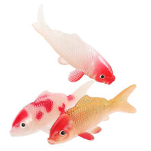 piezas de peces koi artificiales realistas de plástico flotantes para decoración de acuarios y estanques.