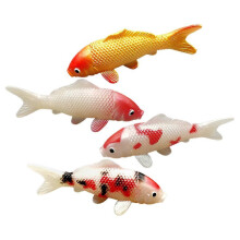 Paquete de 4 adornos artificiales de carpa para acuario