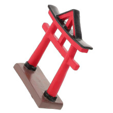 Torii-skulptur i harts, miniatyr, 0,00 x 8,50 x 2,50 cm, 1-pack, trädgårdsdekorationer, heminredning