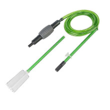 Sifón 2 en 1 para tanque, cambiador de agua, limpiador de grava, manguera de PVC, abrazadera de succión, cambio de agua, limpieza de arena