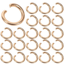 30 piezas de anillas abiertas DIY para reparación de joyería, collares, pulseras y pendientes.