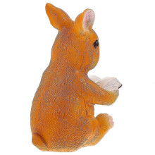 Adorno de conejo de resina para acuario, decoración para pecera
