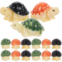15 mini figuras de tortugas para decoración de peceras y acuarios.