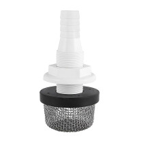 26mm Thread Diameter Aquarium Marine Fish Tank Filter for Boat Livewell Aeration Black & white