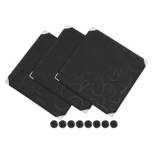 Juego de 3 protectores contra salpicaduras para areneros de gatos. Protectores de privacidad para bandejas de arena para gatos.