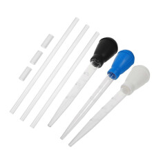 Set di 3 contagocce per la pulizia e il cambio dell'acqua dell'acquario, ideale per rimuovere i rifiuti.
