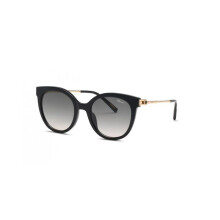 Chopard SCH405S 52/21/135 Mustat kiiltävät aurinkolasit Acetat Naisille SCH405S