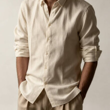 (Khaki,M)Mens Fashion Long Sleeve Shirt With Breathable Material And Loose Fit For Lifestyle Urban