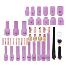 Kit de accesorios de 46 piezas para aislante y tapa trasera de antorcha TIG WP9 WP20