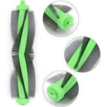 Kit de accesorios para aspiradora robot: cepillo principal de repuesto, filtro, cepillos laterales y paño.