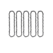 Lot de 5 chaînes de rechange de 10 cm (4 pouces) pour tronçonneuses électriques sans fil (noires)