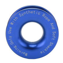 Blue 41000lb Strength Winch Snatch Recovery Ring 7/16 1/2 Soft Shackle 3/16 1/4 3/8 Ropes