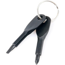 Pocket Screwdriver Keyring Tool Flathead & Cross Screwdriver Keychain