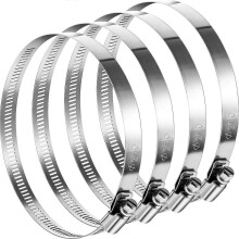 4er-Pack verstellbare Schlauchschellen aus Edelstahl 304, 8 Zoll (ca. 20 cm)