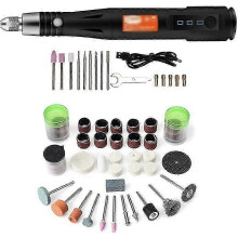 Trådløst roterende verktøy 105 deler 3-trinns mini-drillsett 5V LED-lys