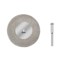 Disco de corte de diamante para sierra circular, muela abrasiva de 50-60 mm, vástago de 3 mm, broca rotativa