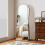 150x50cm Arched Full Length Floor/wall Mirror Blac 2