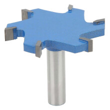 6 Teeth 12mm Shank T-Shaped Milling Cutter 65 x 10mm Woodworking Router Bit 25-26