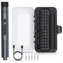 Precision 49-in-1 Mini Electric Screwdriver 3.6V LED Lights Phone PC Laptop Watch DIY