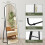 150x50cm Arched Full Length Floor/wall Mirror Blac 3