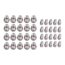 Verbrauchsmaterialien für Plasmaschneider, 40-teiliges P80 Düsenspitzen-Elektrodenset, 1,1 mm Brenner-Ersatzteile