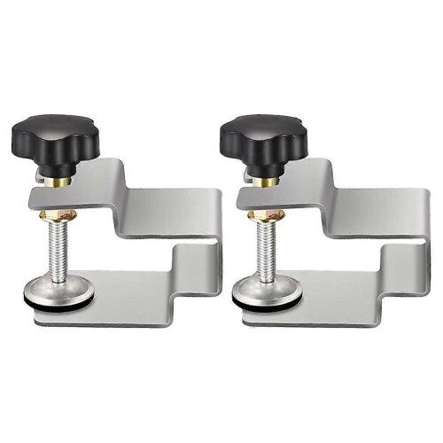 2PCS Stainless Steel Cabinet Installation Tools for Drawer Front Panel Clamps Silver