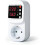 EU Dual Di Surge Protector Socket 16A AC220V Adjustable Voltage Current Limiting Voltmeter Automatic 1