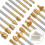 Titanium Coated 20pc Router Bit Set 10 HSS + 10 Carbide Engraving Bits for Woodworking 1