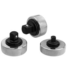 Set di 3 mini cricchetti palmari reversibili con attacco da 1/4, 3/8 e 1/2 pollice.