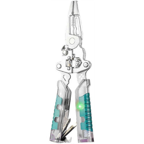 Folding Electrician Pliers Multi-Tool Wire Stripper Voltage Tester Wire Winder Electrical Work