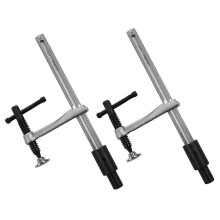 2Pcs 160mm Woodworking Bench Clamps 16-Hole for Hold Down & Welding