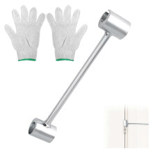 Llave de ajuste de holgura para bisagras de puertas de acero, herramienta de alineación de precisión