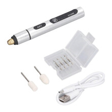 Rechargeable Mini Electric Rotary Grinder Pen 3 Speeds CW CCW Built In Battery
