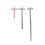 Llave triangular extendida para ascensor Pro Train 100 200 300 mm Destornillador triangular Llave para puertas 1