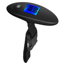 Portable 40kg Luggage Scale with LCD Display Sturdy Home Travel Weighing Device Black