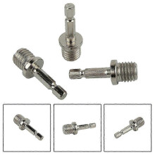3-teiliges Set 1/4"-Sechskant-Verlängerungsstangen M14 Polierscheiben-Spannfutteradapter Bohrmaschinen-Elektrowerkzeugzubehör