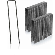 100er-Packung 2,9 mm Stahl-Erdanker, 150 mm lang, 25 mm breit, für Outdoor-Zelte