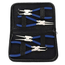 2025 4pc Professional 7in Circlip Snap Ring Pliers Set Straight Bent Internal External