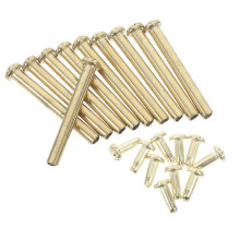 Kit de réparation pour ventilateur pliant : 10 clous métalliques avec anneaux et accessoires pour tige.