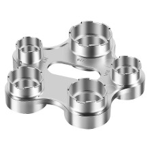Metall-Wasserhahn-Luftsprudler-Schlüssel 10-in-1 mit M20-, M22-, M24- und M28-Frontgewinden zum Ausbau, silberfarben